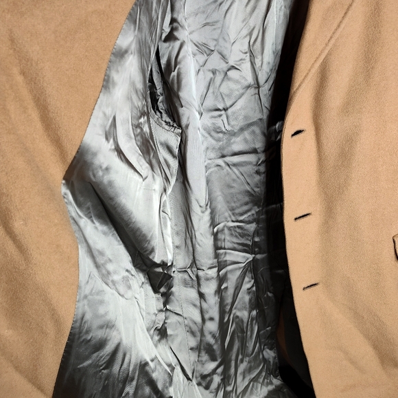 Vintage Kashlan Harry Shaffner and Marx Cashmere Wool Driving Coat saddle tan - Picture 7 of 13